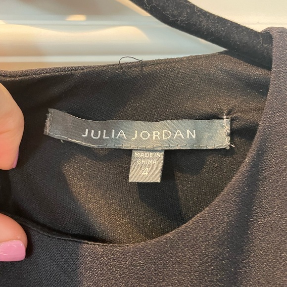 Julia Jordan Black semi formal jumpsuit with ruffle - Picture 5 of 5